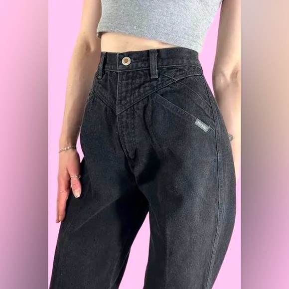 Rockies Denim - Vintage Rockies Black Super high rise sturdy 90’s western Ladies Jeans SZ 33